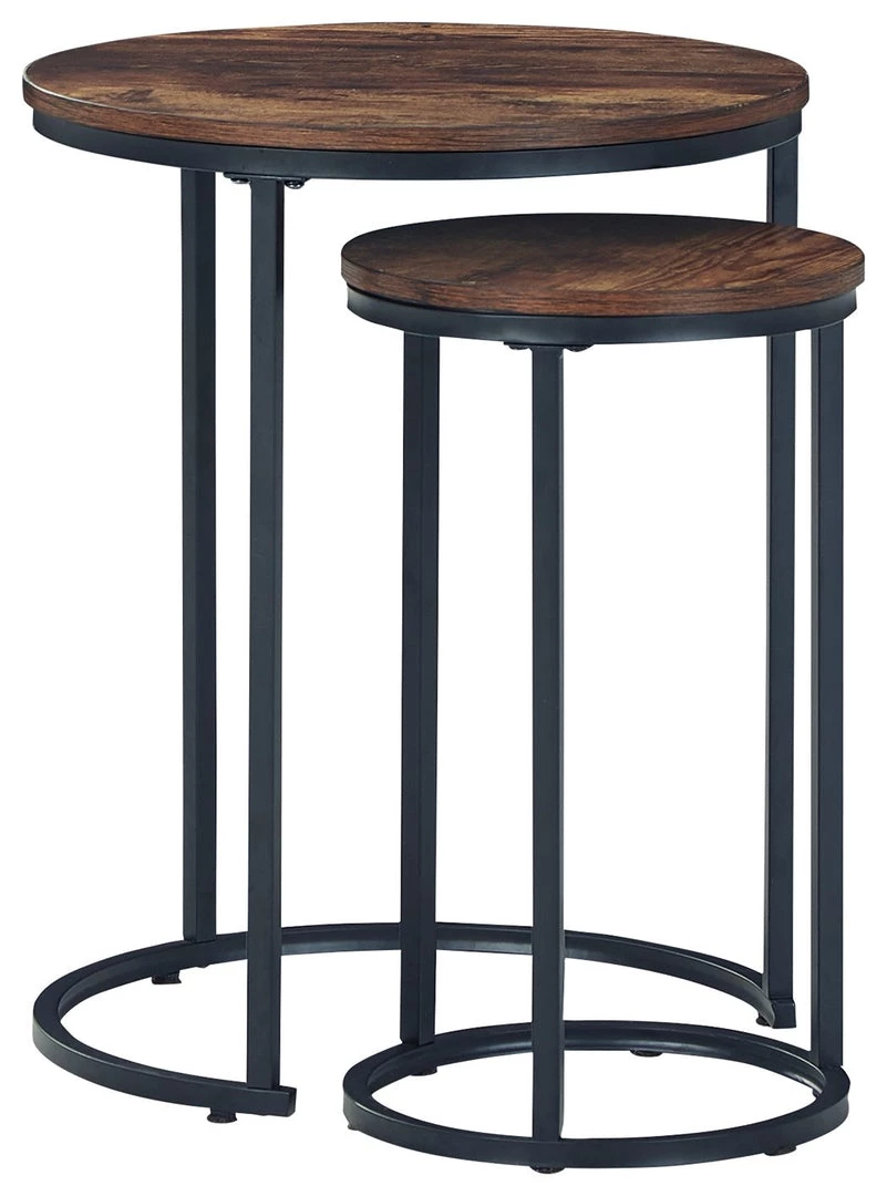 Ashley Furniture Briarsboro - Brown/black - Accent Table (2/cn) 3 Ashley Furniture Briarsboro - Brown/black - Accent Table (2/cn)