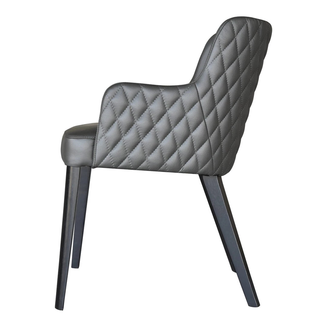 Moe's Home Collection Chairs Zayden Dining Chair Dark Grey 8 Moe's Home Collection Chairs Zayden Dining Chair Dark Grey