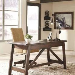 Ashley Furniture Baldridge - Rustic Brown - Home Office Large Leg Desk Desks 24 Ashley Furniture Baldridge - Rustic Brown - Home Office Large Leg Desk Desks
