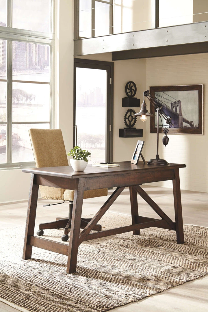 Ashley Furniture Baldridge - Rustic Brown - Home Office Large Leg Desk Desks 12 Ashley Furniture Baldridge - Rustic Brown - Home Office Large Leg Desk Desks