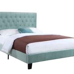 Emerald Home Beds Blue Upholstered Bed, Full