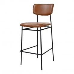 Moe's Home Collection Sailor Barstool Brown Stools
