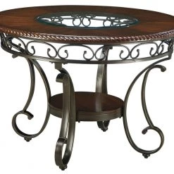 Ashley Furniture Glambrey - Dark Brown - Round Dining Room Table