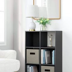 Ashley Furniture Accessories Langdrew - Black - Six Cube Organizer