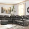 Signature Design By Ashley® Reclining Furniture Hallstrung - Left Arm Facing Zero Wall Power Recliner, Armless Recliner, Wedge, Armless Chair, Right Arm Facing Press Back Power Chaise Sectional