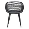 Moe's Home Collection Piazza Outdoor Chair Black-m2
