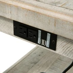 Ashley Furniture Carynhurst - White Wash Gray - Rectangular End Table Tables 18 Ashley Furniture Carynhurst - White Wash Gray - Rectangular End Table Tables