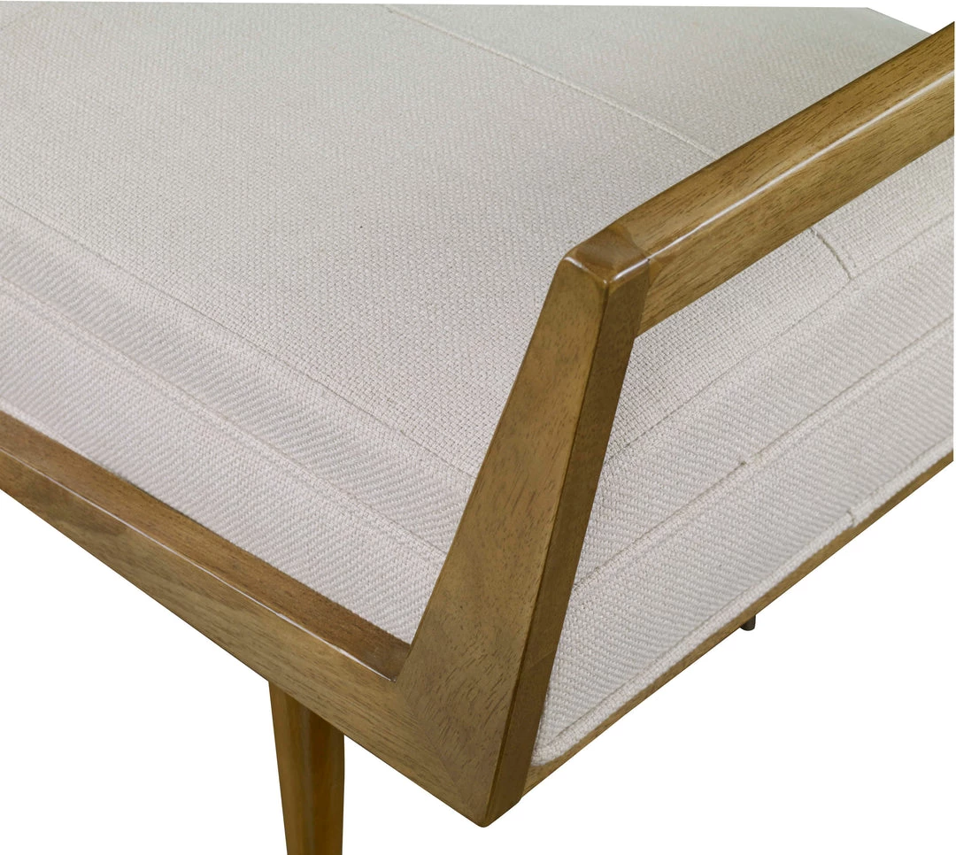 Uttermost Waylon Modern Ivory Bench 6 Uttermost Waylon Modern Ivory Bench