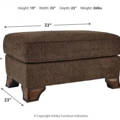 Ashley Furniture Miltonwood - Teak - Ottoman