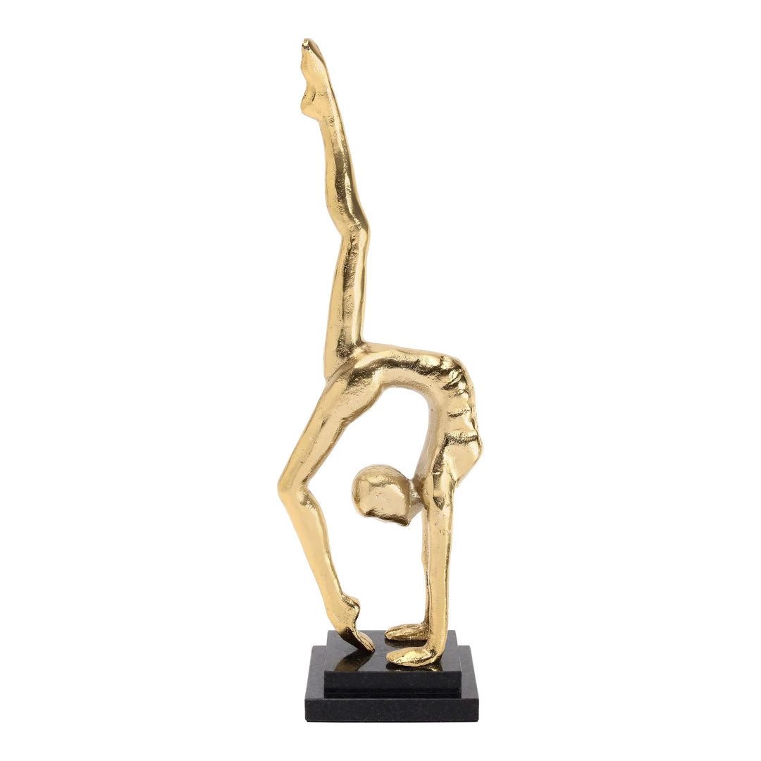 Moe's Home Collection Namaste Statue Gold Table Decor 3 Moe's Home Collection Namaste Statue Gold Table Decor