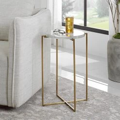 Uttermost Star-crossed Glass Accent Table Tables