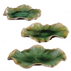 Uttermost Abella Green Ceramic Wall Decor, S/3 Accessories