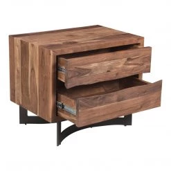 Moe's Home Collection Nightstands Bent Nightstand Smoked