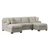 Emerald Home Analiese U-shaped Sectional, Ivory Tan 2 Emerald Home Analiese U-shaped Sectional, Ivory Tan