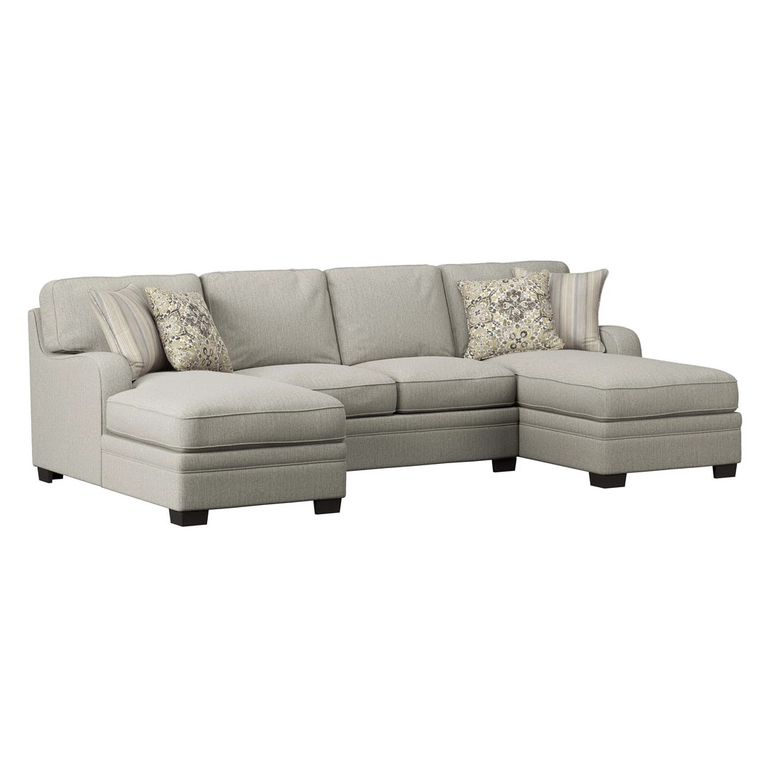 Emerald Home Analiese U-shaped Sectional, Ivory Tan 3 Emerald Home Analiese U-shaped Sectional, Ivory Tan