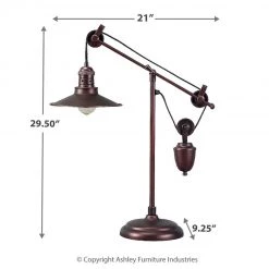 Ashley Furniture Kylen - Bronze Finish - Metal Desk Lamp (1/cn) Accessories