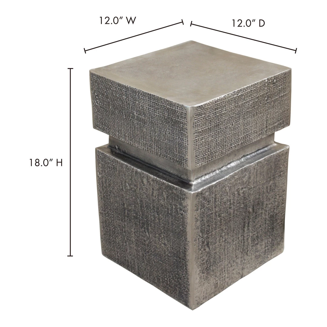 Moe's Home Collection Tables Holt Accent Table Antique Nickel 6 Moe's Home Collection Tables Holt Accent Table Antique Nickel