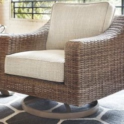Signature Design By Ashley® Outdoor Sets Beachcroft - Beige - 6 Pc. - Lounge Set