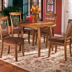 Ashley® Berringer - Dark Brown - Round Drm Drop Leaf Table