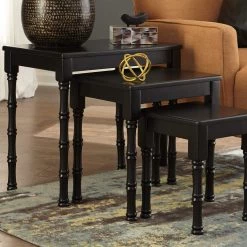 Ashley Furniture Tables Dasonbury - Black - Accent Table Set (3/cn)