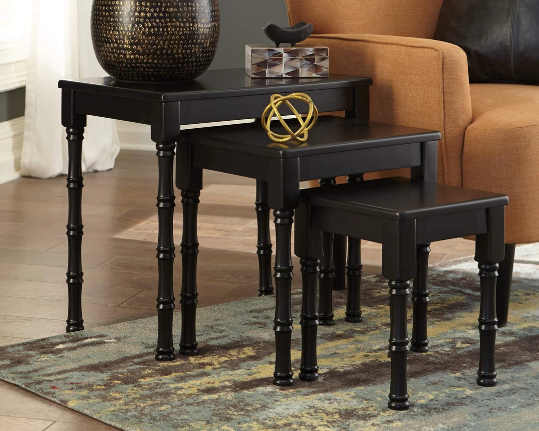 Ashley Furniture Tables Dasonbury - Black - Accent Table Set (3/cn) 4 Ashley Furniture Tables Dasonbury - Black - Accent Table Set (3/cn)