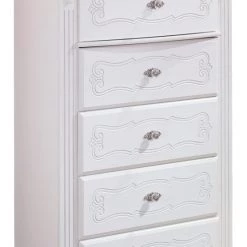 Ashley Furniture Exquisite - White - Five Drawer Chest Chests