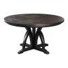 Tables Uttermost Maiva Round Black Dining Table