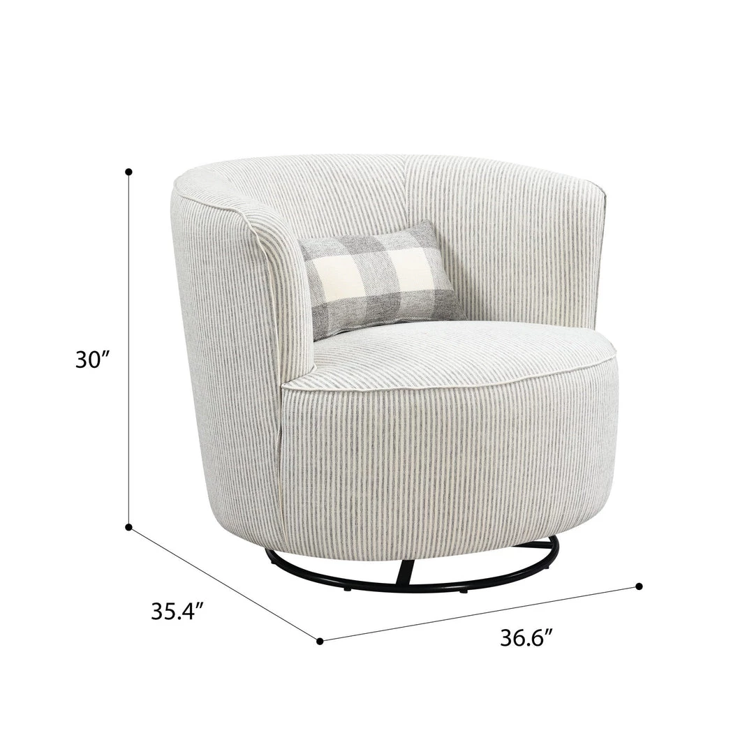 Emerald Home Chairs Benzley Swivel Rocker 6 Emerald Home Chairs Benzley Swivel Rocker
