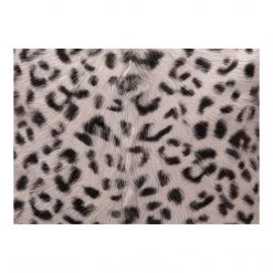 Moe's Home Collection Spotted Goat Fur Pillow Grey Leopard Accessories