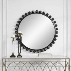 Uttermost Cyra Black Round Mirror Accessories