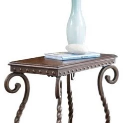 Ashley Furniture Rafferty - Dark Brown - Chair Side End Table Tables