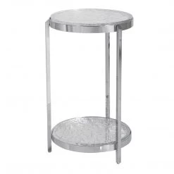 Uttermost Clarence Textured Glass Accent Table