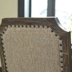 Ashley Furniture Stools Wyndahl - Rustic Brown - Upholstered Barstool (2/cn)