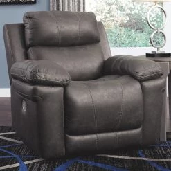 Ashley Furniture Reclining Furniture Erlangen - Midnight - Pwr Recliner/adj Headrest 13 Ashley Furniture Reclining Furniture Erlangen - Midnight - Pwr Recliner/adj Headrest