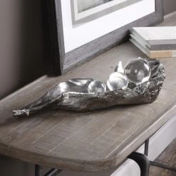 Table Decor Uttermost Three Peas In A Pod Metallic Sculpture