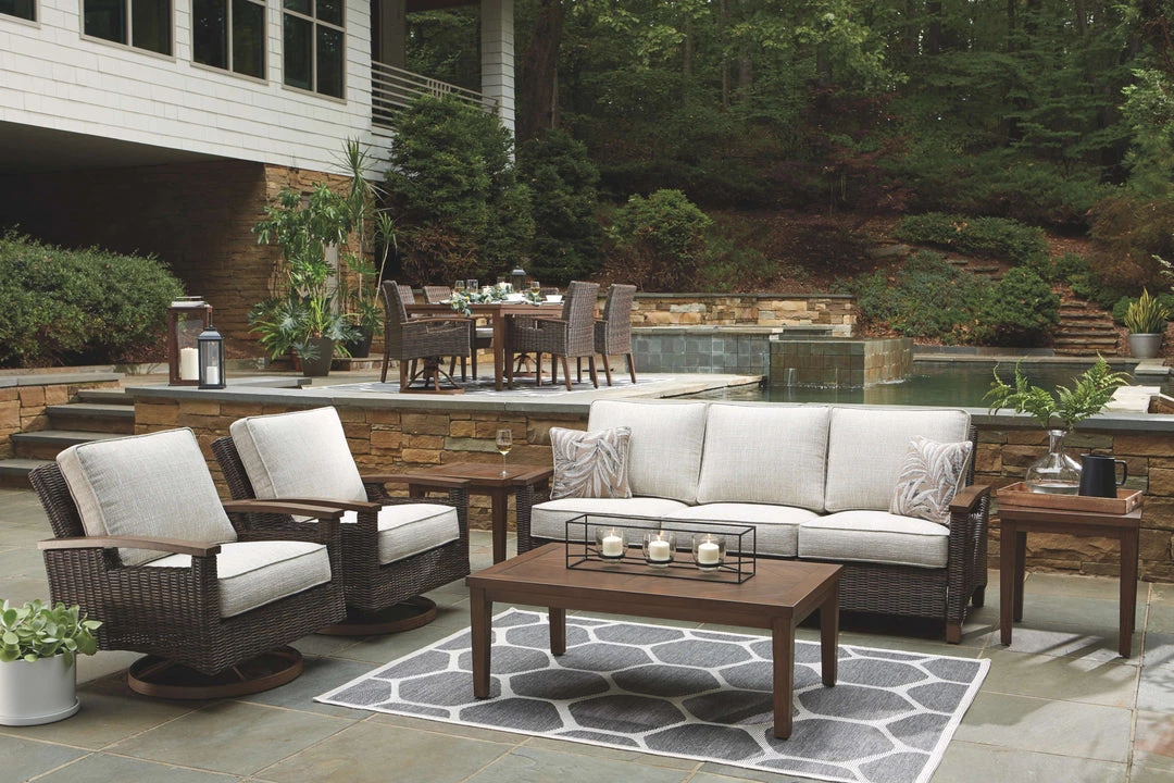 Ashley Furniture Paradise - Medium Brown - Sofa With Cushion Sofas 8 Ashley Furniture Paradise - Medium Brown - Sofa With Cushion Sofas