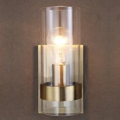 Uttermost Cardiff Antique Brass 1 Light Cylinder Sconce 18 Uttermost Cardiff Antique Brass 1 Light Cylinder Sconce
