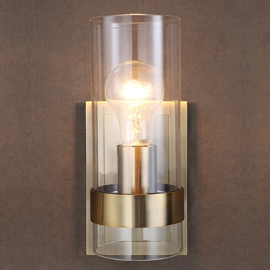 Uttermost Cardiff Antique Brass 1 Light Cylinder Sconce 10 Uttermost Cardiff Antique Brass 1 Light Cylinder Sconce