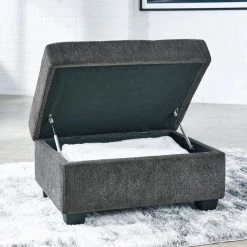 Signature Design By Ashley® Kitler - Smoke - Ottoman With Storage