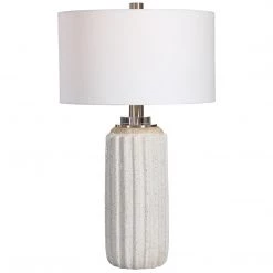 Accessories Uttermost Azariah White Crackle Table Lamp