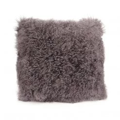 Moe's Home Collection Lamb Fur Pillow Large Grey