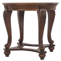 Ashley Furniture Norcastle - Dark Brown - Round End Table