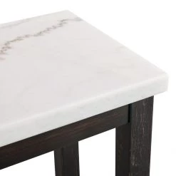 Ashley Furniture Dining Room Sets Anchorville - Dark Brown/white - Rect Drm Counter Tbl Set(4/cn)