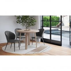 Moe's Home Collection Chairs Mags Dining Chair Dark Grey-m2