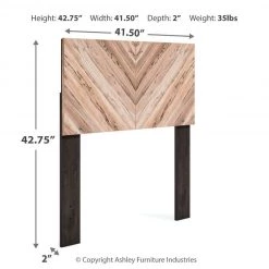 Ashley Furniture Piperton - Brown / Black - Twin Panel Headboard Headboards 7 Ashley Furniture Piperton - Brown / Black - Twin Panel Headboard Headboards