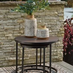 Signature Design By Ashley® Ayla - Brown/black - Nesting End Tables (2/cn)