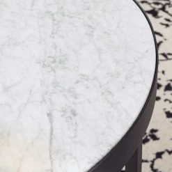 Signature Design By Ashley® Windron - Black/white - Round End Table Tables