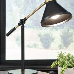 Ashley Furniture Garville - Black/gold Finish - Metal Desk Lamp (1/cn)