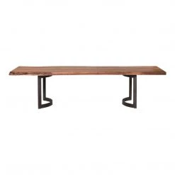 Moe's Home Collection Tables Bent Dining Table Small Smoked