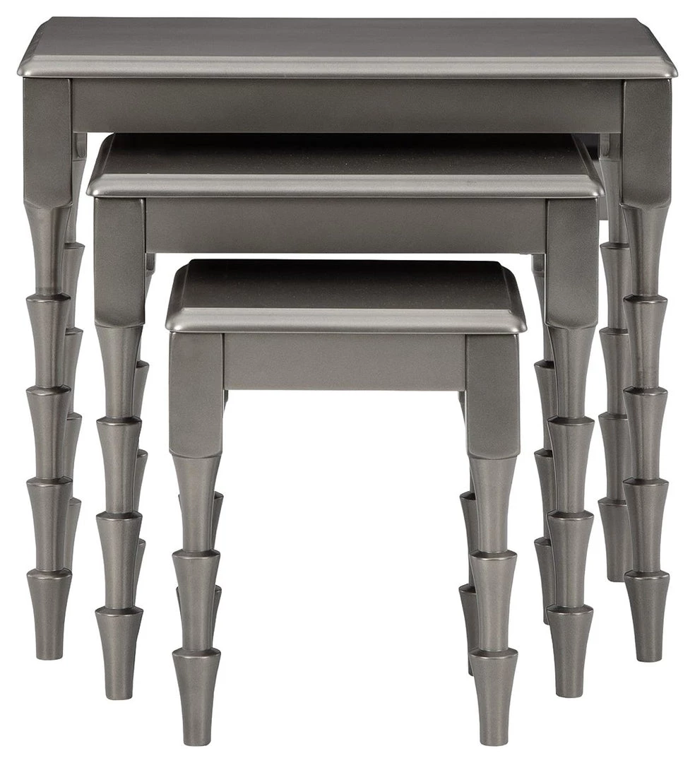 Ashley Furniture Larkendale - Metallic Gray - Accent Table Set (3/cn) 6 Ashley Furniture Larkendale - Metallic Gray - Accent Table Set (3/cn)